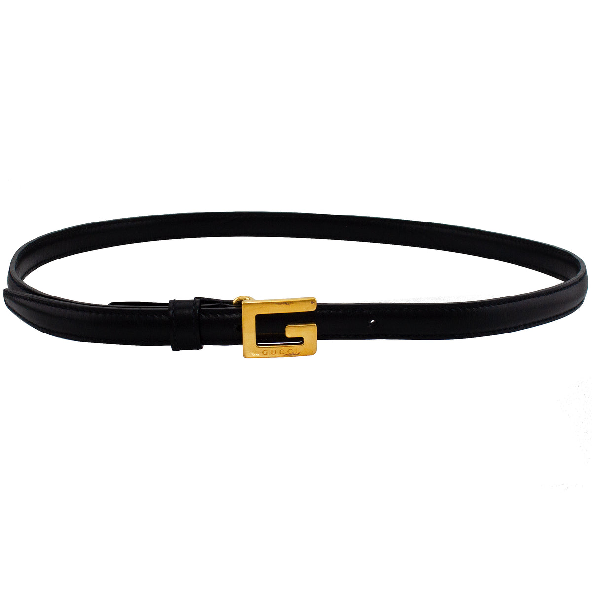 Offers Unisex black belt with G buckle