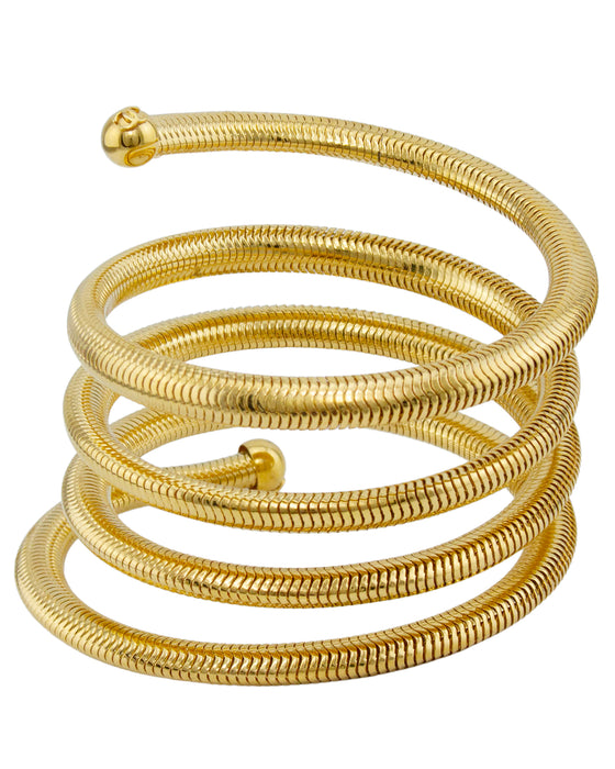 1997 Gilt Metal Coil Bracelet