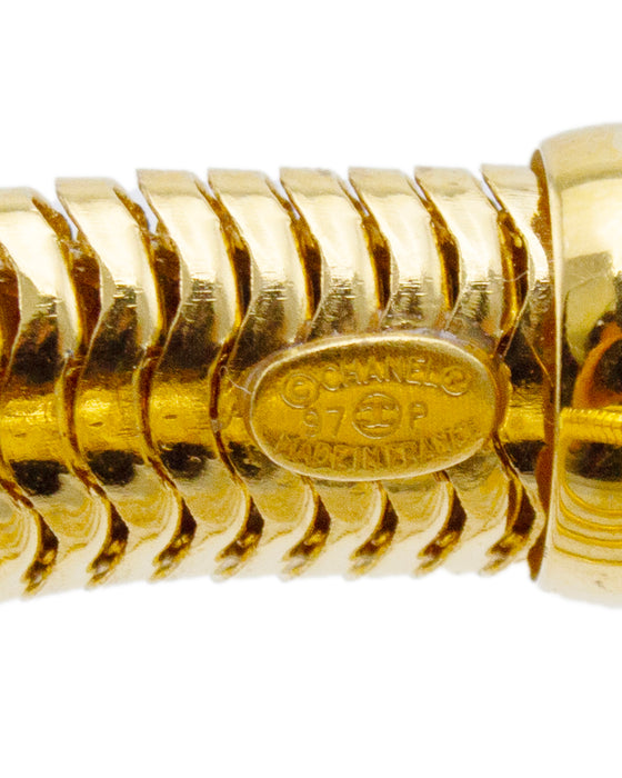 1997 Gilt Metal Coil Bracelet