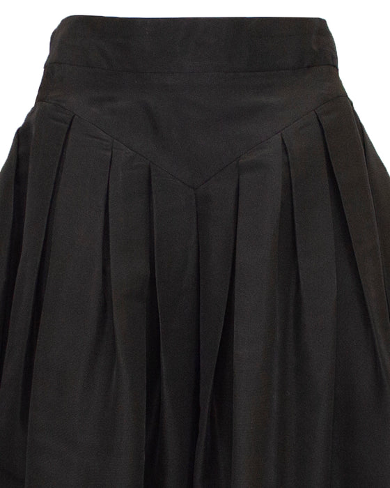 Black Silk Taffeta Ball Skirt