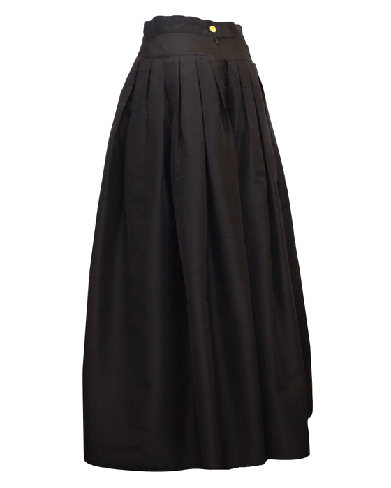 Black Silk Taffeta Ball Skirt