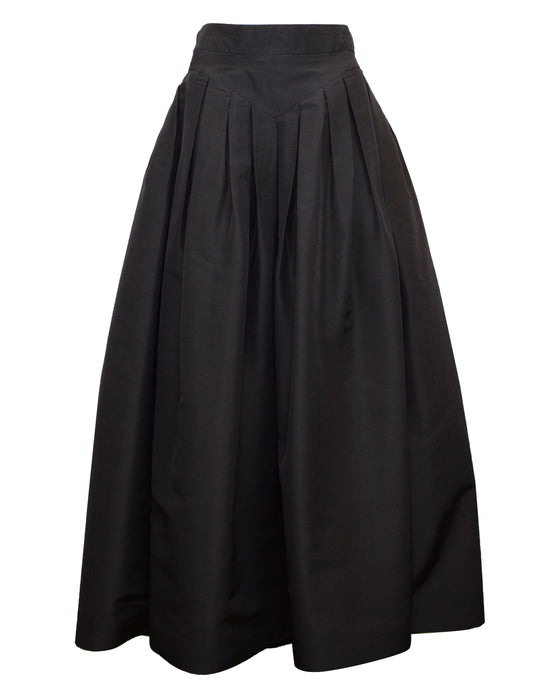 Black Silk Taffeta Ball Skirt