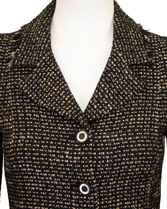 Black and Brown 2003 RTW Tweed Blazer