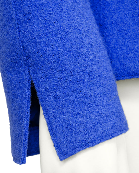 Blue Fall 1999 Felted Wool Fitted Jacket