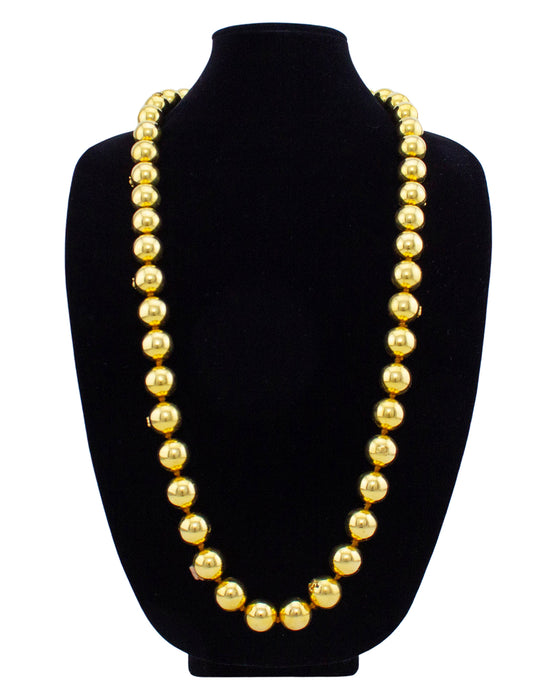 1988 Collection 27 Jumbo Gold Ball Long Necklace