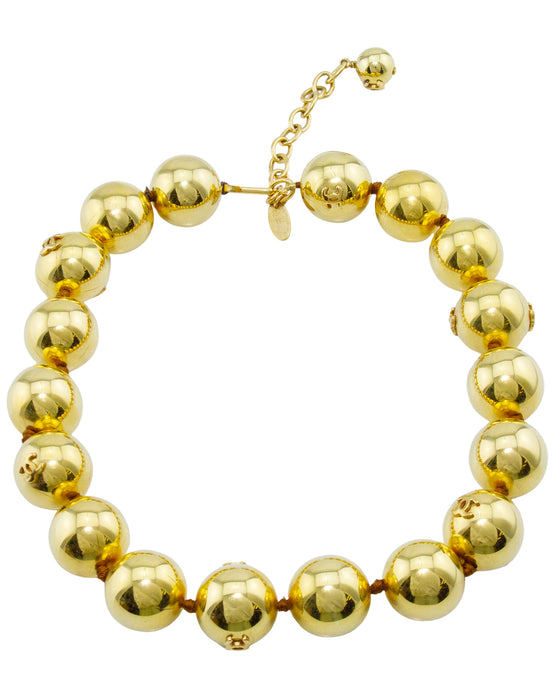 1988 Collection 27 Jumbo Gold Ball Choker