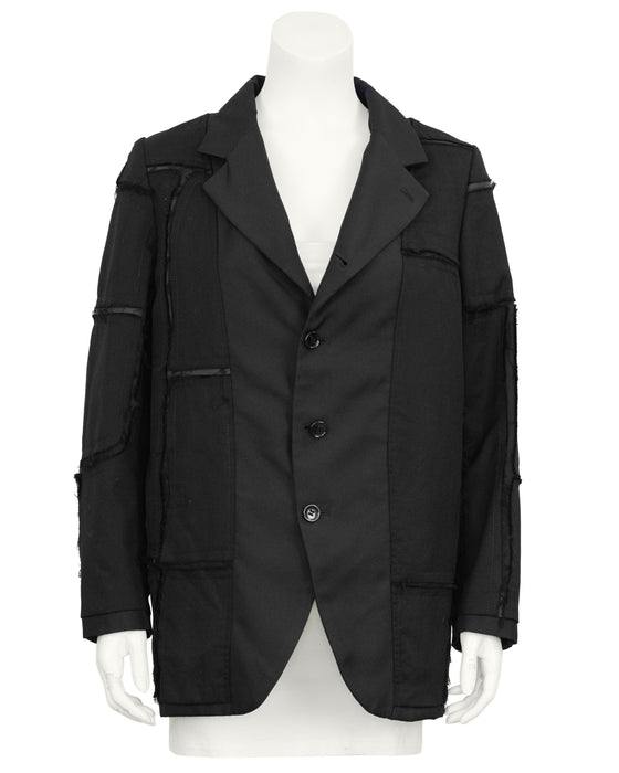 Black Inside Out Blazer