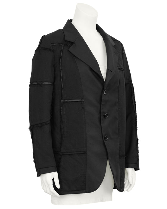 Black Inside Out Blazer