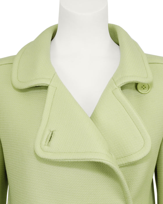 Lime Green Double Breasted Coat