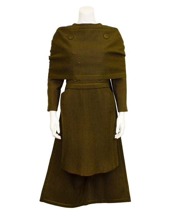 Green Haute Couture Ensemble by Marc Bohan for Daimaru Japan 1960's