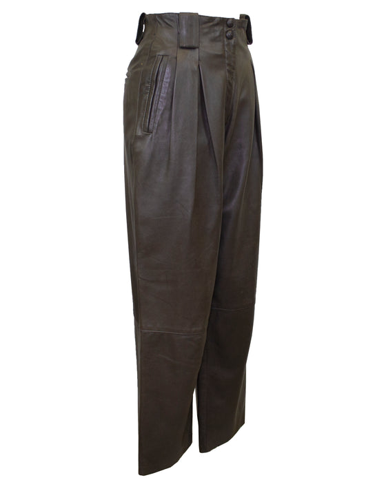 1980s Giorgio Armani High-waisted Dress Pants Small