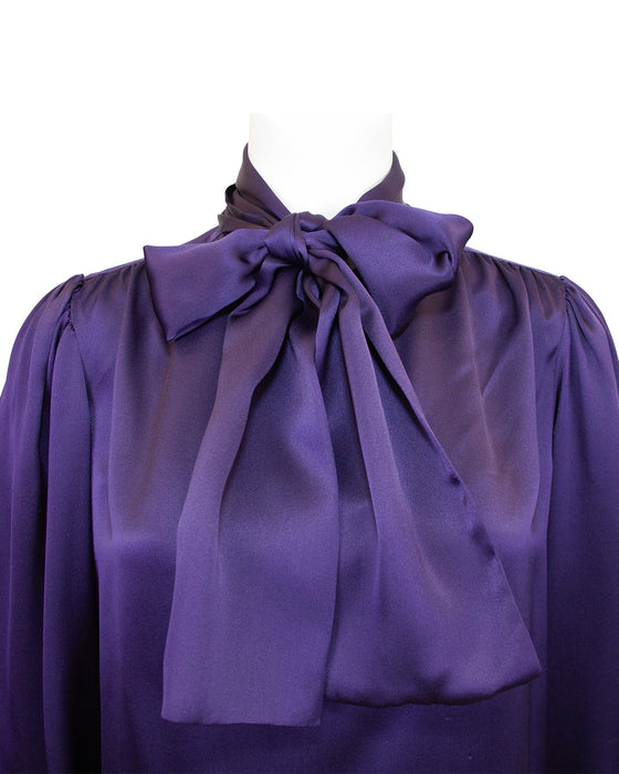 Purple Silk Blouse