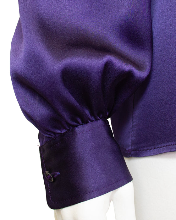 Purple Silk Blouse