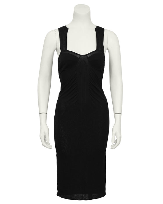 Black Mesh Dress – Vintage Couture