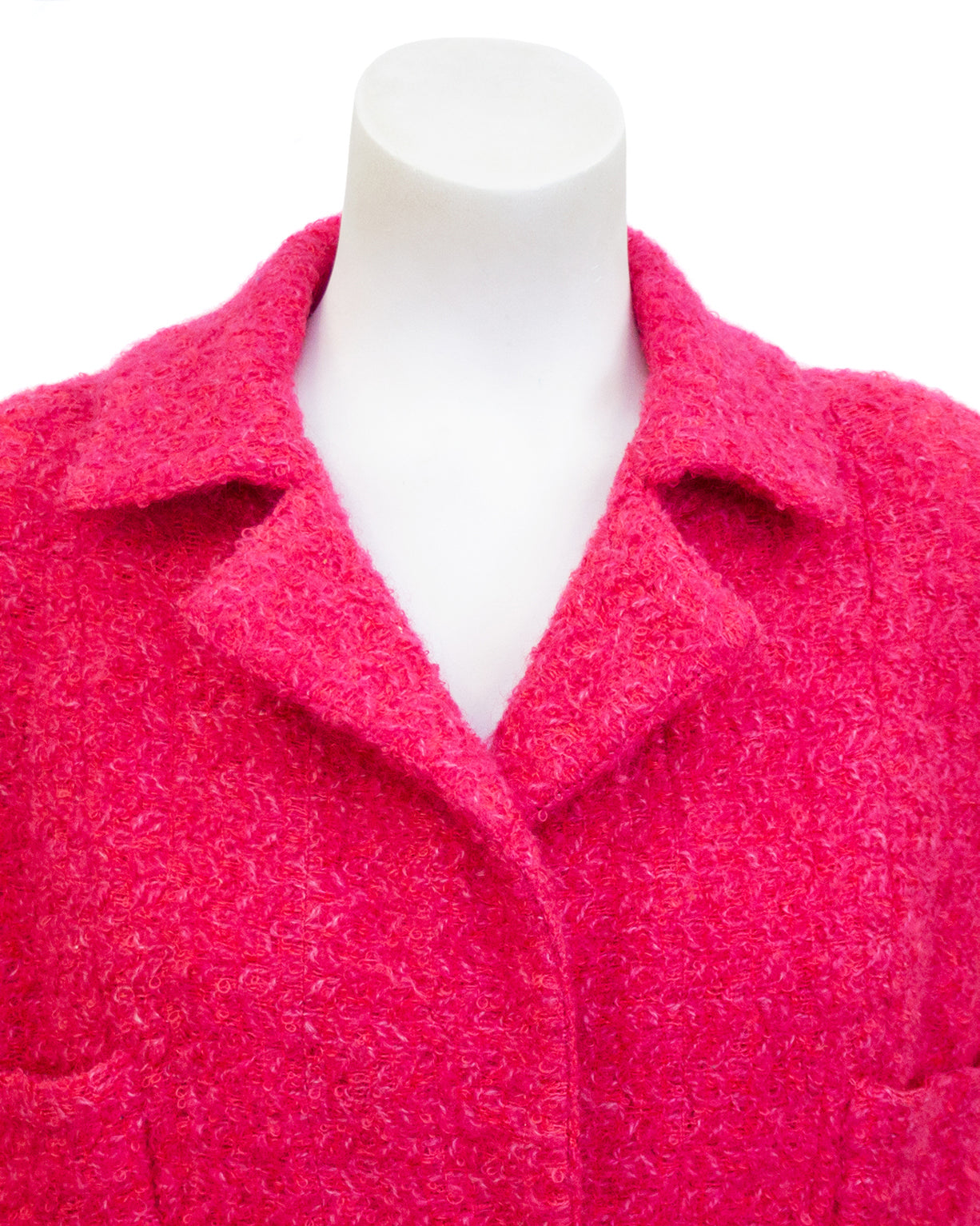 Pink Bouclé Haute Couture Coat/Dress – Vintage Couture