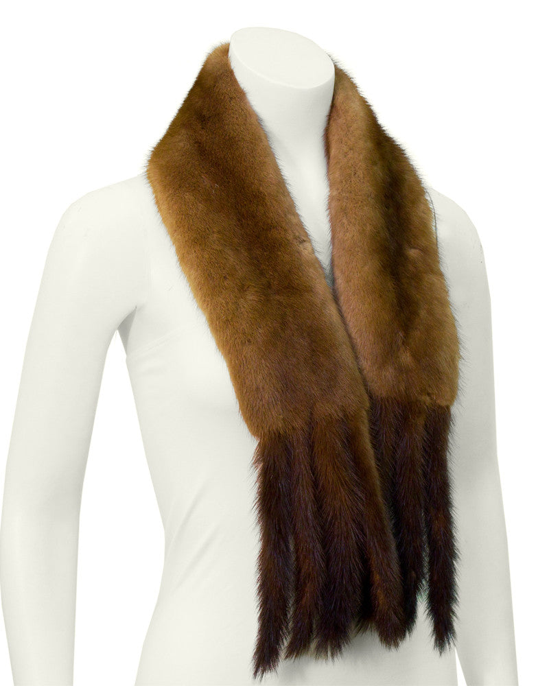 Brown Mink scarf – Vintage Couture