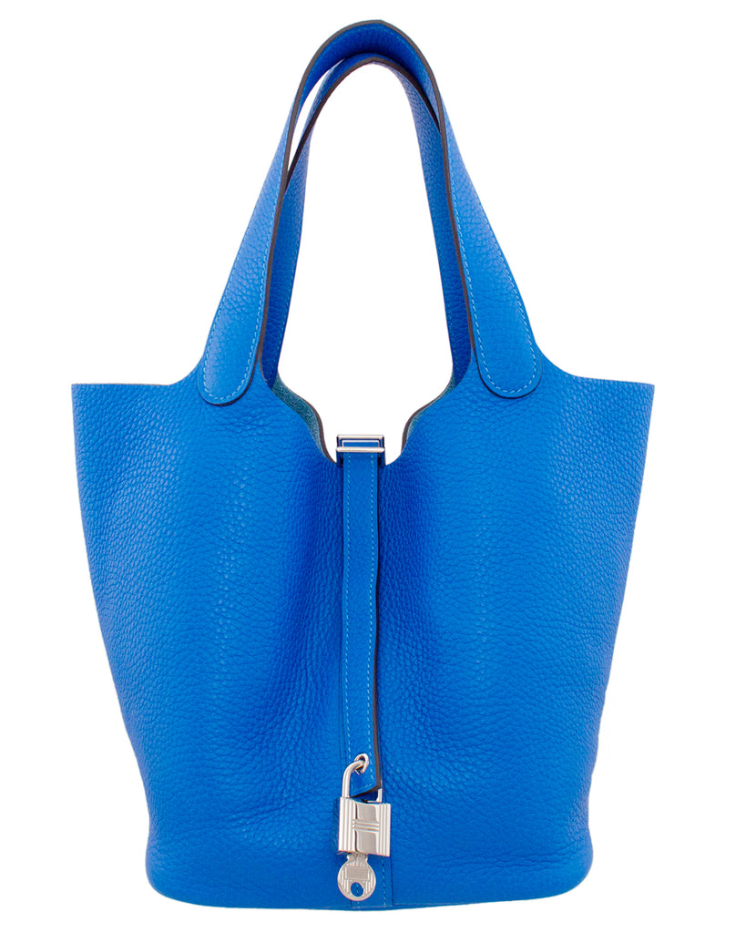 Blue Zellige Picotin 22 MM Bag – Vintage Couture