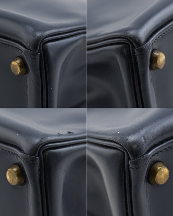 Hermès Hermes Kelly bag 32 navy blue box leather ref.689591 - Joli
