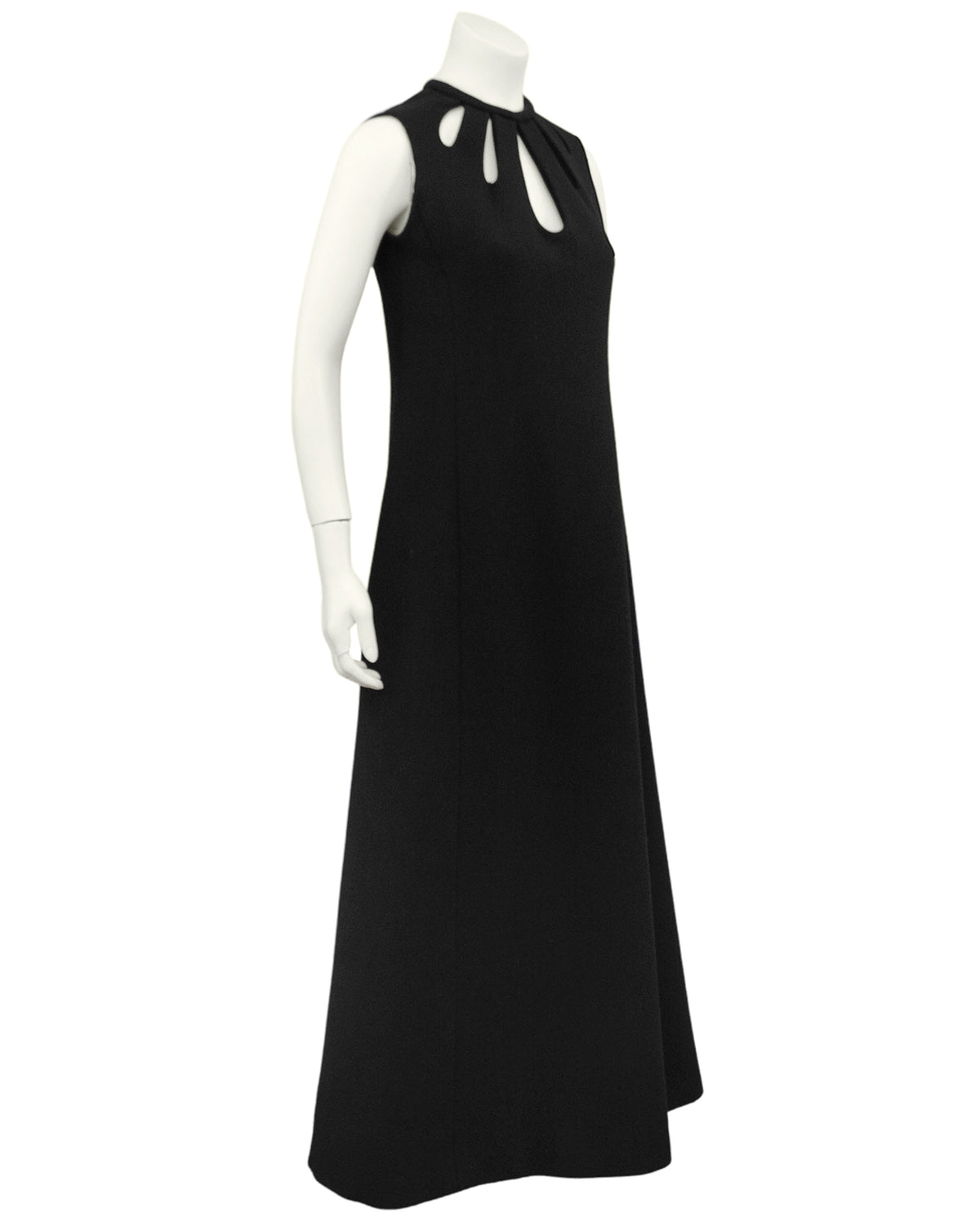 Black Cut Out Gown – Vintage Couture