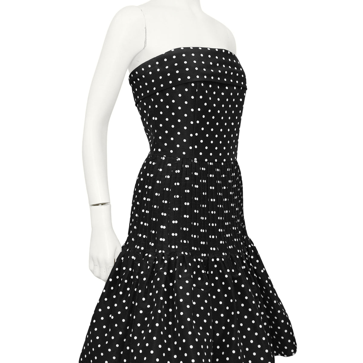 Strapless polka outlet dot dress